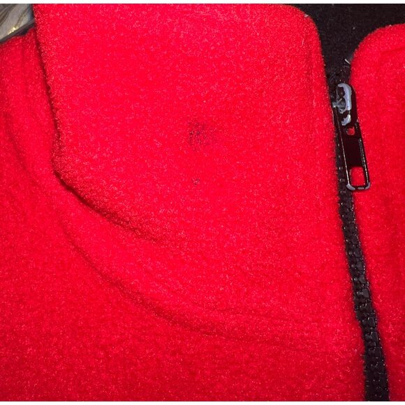 Indiana University Red Fleece Jacket Full Zip Large Pro Edge 100% Polyester - Picture 5 of 5